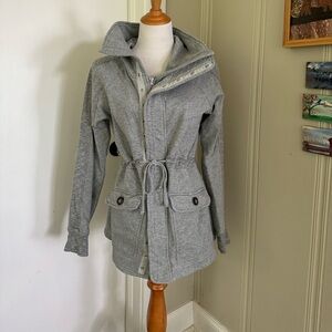 Hard Tail Forever zip up/snap up/tie front sweatshirt jacket